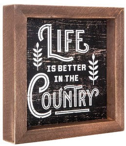 Better in the Country Wood Wall Decor