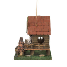 Load image into Gallery viewer, Woodland Cabin Birdhouse