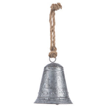Load image into Gallery viewer, Galvanized Metal Bell with Rope