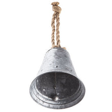 Load image into Gallery viewer, Galvanized Metal Bell with Rope