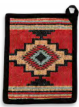 Load image into Gallery viewer, &quot;Azteca&quot; Western Jacquard Pot Holder- 7&quot; x 9&quot;