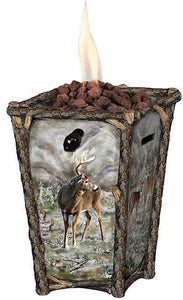 Deer Scene Fire Pot