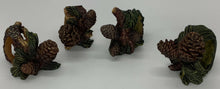 Load image into Gallery viewer, Pinecone Napkin Rings Set of 4 - Rustic Cabin Lodge Rustic Dining
