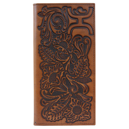 Hooey Signature Floral Tooled Rodeo Wallet