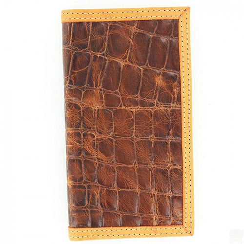 Justin Western Croc Leather Rodeo Wallet