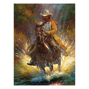 "Cowboy" LED Art 16" x 12"