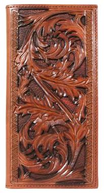 Hooey Signature Tooled Cut-Out Rodeo Wallet