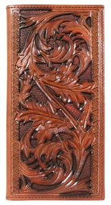 Hooey Signature Tooled Cut-Out Rodeo Wallet