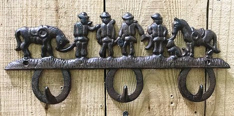 Western Stars & Barbwire Metal Coat Rack – Wild West Living