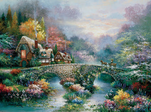 "Peaceful Cottage" 1000 Pc  Jigsaw Puzzle
