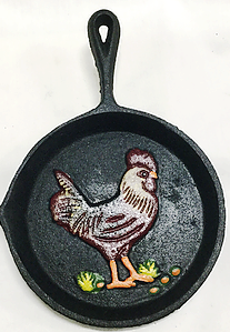 Cast Iron Rooster Skillet