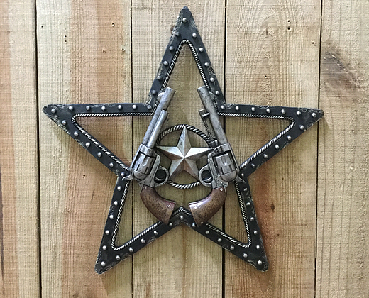 Resin Star Gun Plaque