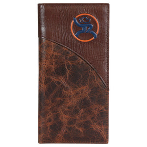 "Hooey Roughy Rodeo Wallet with Blue/Orange Logo
