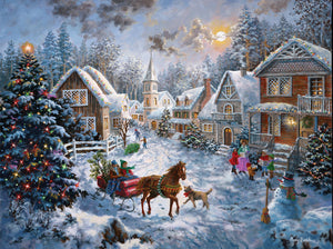 "Merry Christmas" 1000 Pc  Christmas Jigsaw Puzzle