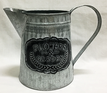 Load image into Gallery viewer, &quot;Flowers and Garden&quot; Metal Watering Can