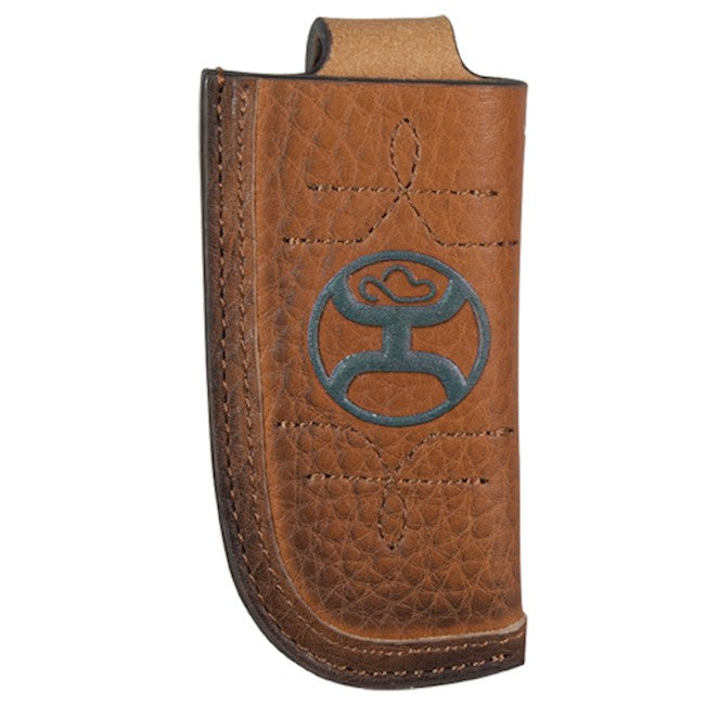 Hooey Signature Knife Sheath Russet with Green Logo