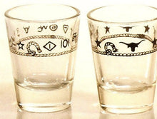 Load image into Gallery viewer, 2 OZ. Western Jigger Glasses - 4 Piece Set