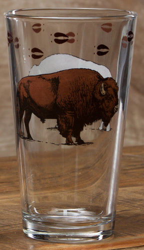 20 OZ. Bison Water/Ice Tea Glasses - 4 Piece Set