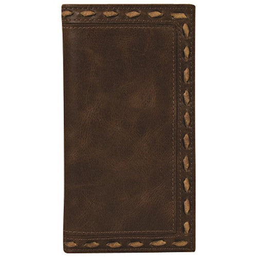 Justin Leather Rodeo Wallet with Whip Stitch