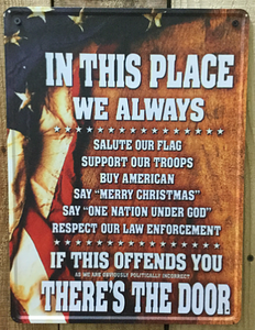 "In This Place" Tin Sign
