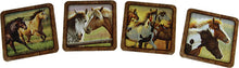 Load image into Gallery viewer, Horses 4-Piece Coaster Set