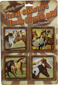 Horses 4-Piece Coaster Set