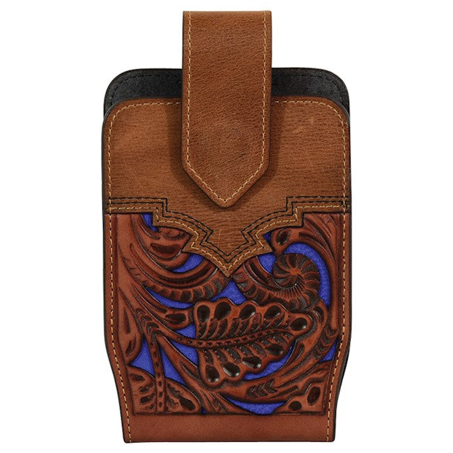 Leather cell phone holster top