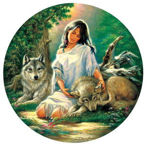 "Trusted Friends" 500 Pc  Wolf Jigsaw Puzzle