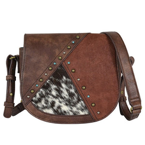 "Durango" Saddle Bag Brown with Brindle Accents