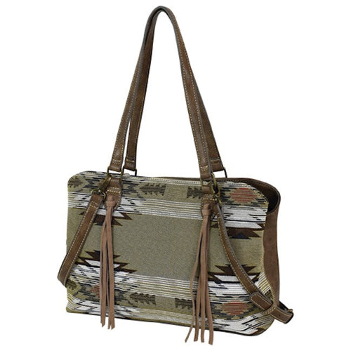 Tony Lama Aztec Jacquard Satchel with Concealed Carry