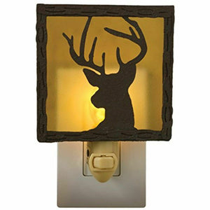 Deer Metal & Glass Night Light