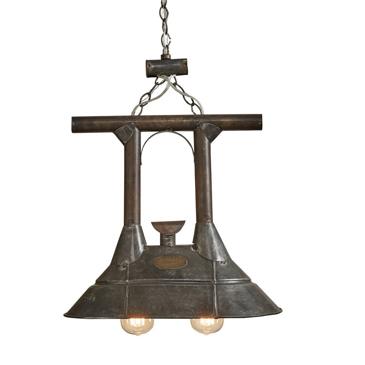 Tin Washer Double Pendant Ceiling Lamp