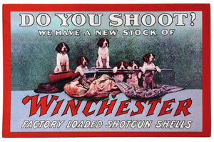 "Do You Shoot" Winchester Rubber Door Mat