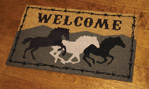 Welcome Horse - Coir Door Mat 30" x 18"