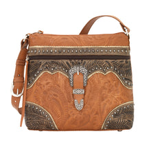 Load image into Gallery viewer, &quot;Saddle Ridge&quot; Zip-Top Shoulder Bag Collection - Choose From 4 Colors!