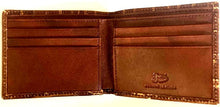 Load image into Gallery viewer, Justin Croc Leather Distressed B-Fold Wallet