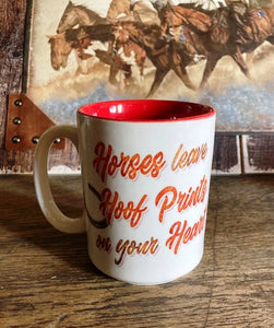 "Hoof Prints" Ceramic Mug 16oz