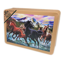 Load image into Gallery viewer, &quot;Black Stallion Friends&quot; Jigsaw Puzzle with Tin Box