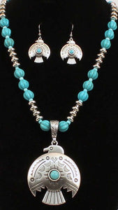 Thunderbird Necklace and Earring Set
