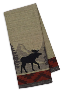 "Walk in the Woods" Moose Dishtowel