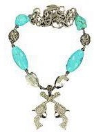 Load image into Gallery viewer, Western Ladies&#39; Necklace Jewelry Pistols Silver/Turquoise