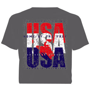 "USA" Cowboys Unlimited Adult T-Shirt