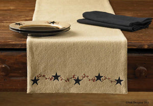Burlap Star Decorative Table Runner - 2 Sizes Available!