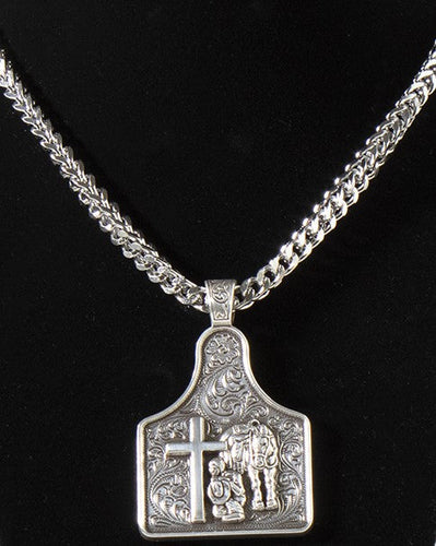 Men's Praying Cowboy Necklace by Twister