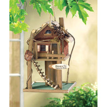 Load image into Gallery viewer, Log Cabin Birdhouse