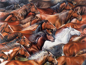 "Horse of a Different Color" 500 Pc  Jigsaw Puzzle