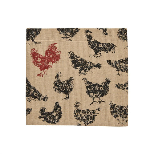 Hen Pecked Napkin - Hens