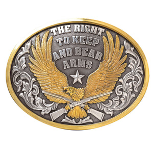 "Right to Bear Arms" Eagle Belt Buckle