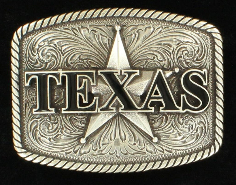 Men's Western North Texas Star Belt Buckle