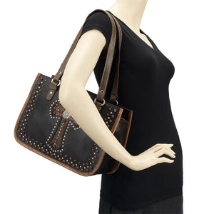 Las Cruces Multi-Compartment Zip Top Tote -  4 Colors to Choose From!